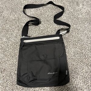Eddie Bauer Black Messenger Bag